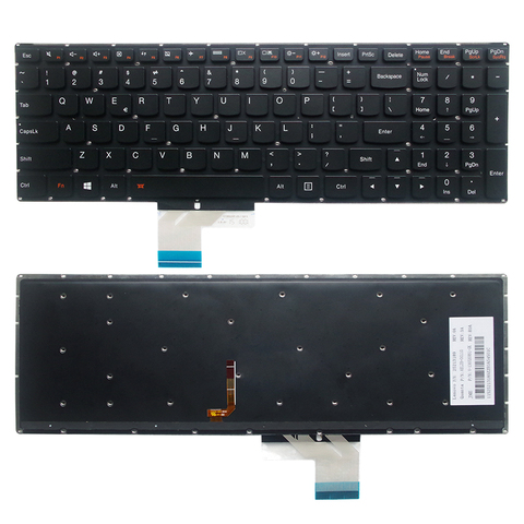 Inglés portátil Teclado retroiluminado para Lenovo IdeaPad Y50 Y50-70 Y50-70AS Y50-80 U530 U530P-IFI teclado nosotros versión ► Foto 1/4