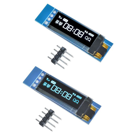 0,91 pulgadas 128x32 I2C CII serie Azul OLED módulo pantalla LCD 0,91 