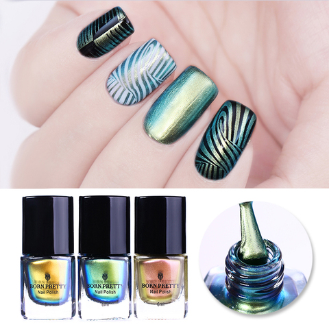 BORN PRETTY-esmalte de uñas para estampar, plantilla de sello colorido, estampado pulido, barniz para uñas, 6ml, 15ml ► Foto 1/6