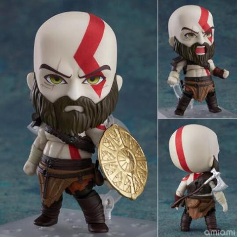 10cm del Dios de la guerra, Kratos, figuras de acción de juguete colección de muñeca de Navidad con caja de regalo ► Foto 1/5