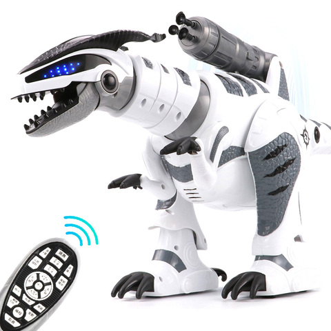 Modelo de dinosaurio inteligente RC para niños, Robot eléctrico de Control remoto, DRAGÓN DE GUERRA mecánico con funciones de música y luz, juguetes de pasatiempo ► Foto 1/6