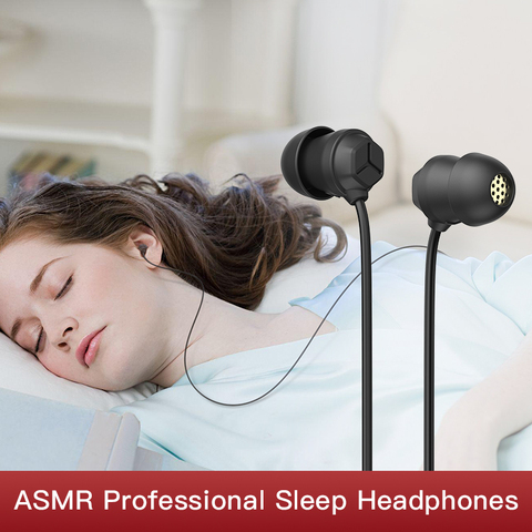 Auriculares internos para dormir, cascos HiFi con cable de 3,5mm, con cancelación de ruido, para teléfono móvil, MP3, auricular para dormir ► Foto 1/6