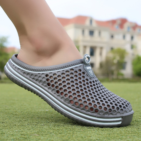 Sandalias de verano para mujer y hombre, zapatos de playa transpirables con suela de malla, zapatillas blancas de Nido de Pájaro perezoso, 2022 ► Foto 1/5