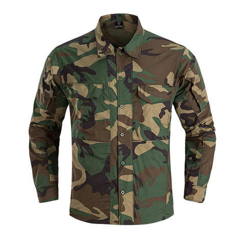 Camisas tácticas de camuflaje al aire libre para hombre, camiseta de malla de secado rápido, transpirable, ventilador del ejército, entrenamiento de escalada, pesca, Militar ► Foto 1/6