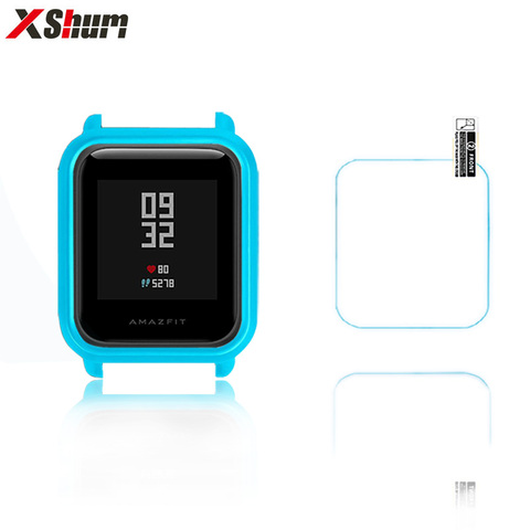 XShum Amazfit bip protector de la caja para Xiaomi amazfit bip accesorios protector de la pantalla del parachoques Carcasa protectora ► Foto 1/6