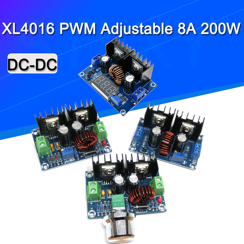 Max 8A XL4016 XL4016E1 200W DC-DC de alta potencia PWM módulo convertidor reductor ajustable regulador de voltaje de neumáticos ► Foto 1/6