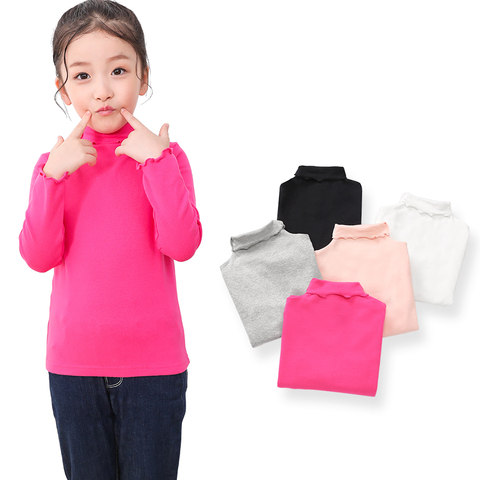 SheeCute-camisetas de algodón de manga larga para niña, Tops de cuello redondo, SC6090 ► Foto 1/6