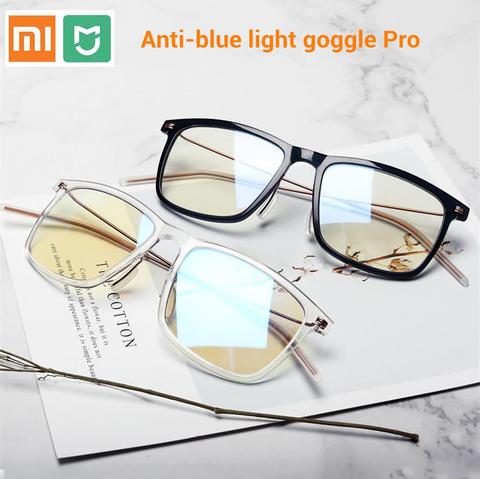 Xiaomi Mijia-Gafas de luz azul para Xiaomi, lentes con control del ritmo de bloqueo, diseño minimalista, resistencia al aceite de doble cara, 50% ► Foto 1/6