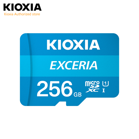 Kioxia-tarjeta de memoria Flash microSD Exceria, 256GB/128 GB/64 GB, U1, R100, C10, Full HD, alta velocidad de lectura, tarjeta TF de 100 MB/s ► Foto 1/6