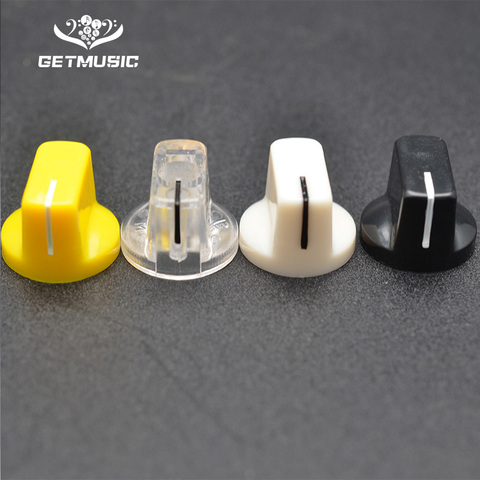 10 unids/lote 6,4mm eje Pedal de efectos para guitarra puntero 1/4 mando 