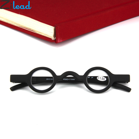 Zilead-Mini gafas de lectura redondas para hombre y mujer, lentes transparentes para presbicia, hipermetropía, Unisex ► Foto 1/5