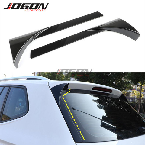 Ventana Spoiler trasero ala lateral del divisor del recorte para VW Tiguan MK2 2017 2022 brillo negro 2 piezas ► Foto 1/5