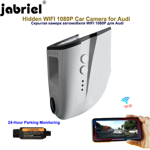 Jabriel-Cámara de salpicadero oculta con sensor de luz para coche, grabadora de 24 horas, 1080P, para audi a4, b6, b7, b8, a6, c5, c6, c7, q3, q5, q7, a5, a7, a8 ► Foto 1/6