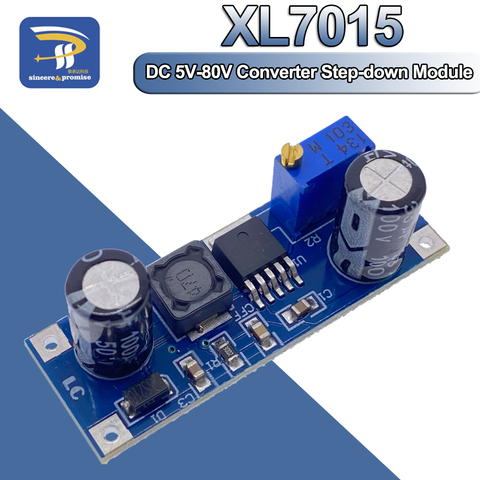 Convertidor XL7015 V2 DC-DC módulo reductor 5 V-80V Entrada de amplio voltaje 7005A LM2596 ► Foto 1/6