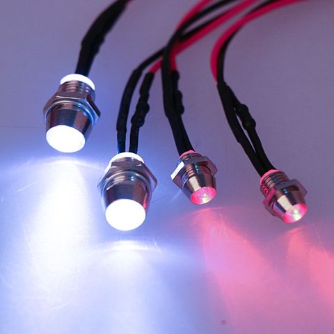 Faros de coche todoterreno teledirigido, luz LED nocturna de 5mm y 3mm ► Foto 1/6