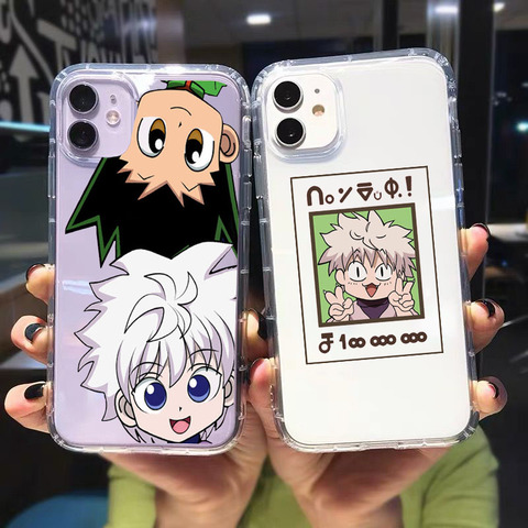 GYKZ-funda transparente para teléfono móvil iPhone, carcasa suave de TPU para iPhone 12 11 Pro XR X XS MAX SE20 7 8 6Plus HXH Anime ► Foto 1/1