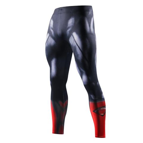 Mallas ajustadas de compresión para hombre, pantalones con estampado para correr, gimnasio, Fitness, trotar, de secado rápido, entrenamiento, baloncesto ► Foto 1/6