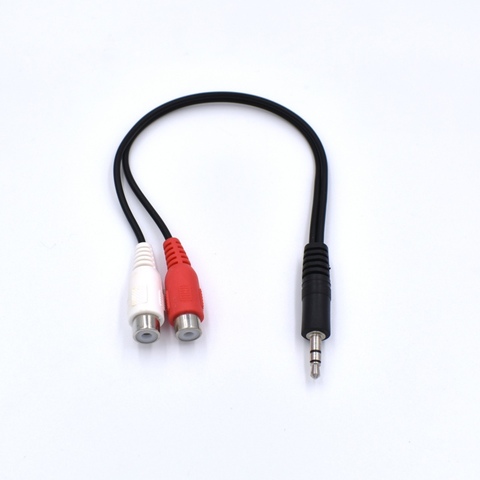 Cable auxiliar de cobre de alta calidad, conector macho de 3,5mm, 3,5mm, AV 2, RCA, hembra, Cable de Audio estéreo para música ► Foto 1/3