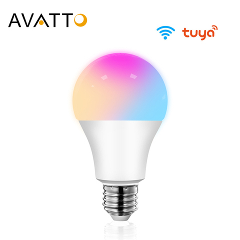 AVATTO Tuya 15W WiFi Luz de casa inteligente bombilla E27 lámpara LED RGB regulable con vida inteligente aplicación de Control de voz de Google para Google casa Alexa ► Foto 1/6