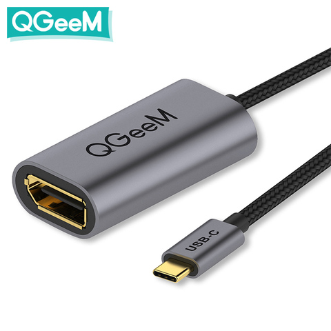 USB C a DisplayPort Cable adaptador 4K @ 60Hz USB 3,1 tipo C Thunderbolt 3 A hembra DP Cable para MacBook Galaxy Huawei ► Foto 1/6