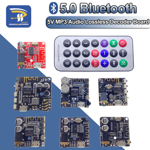 VHM-314 V2.0 V3.0, placa receptora de Audio Bluetooth 5,0, placa decodificador MP3 sin pérdidas con módulo de carga de batería de litio ► Foto 1/6