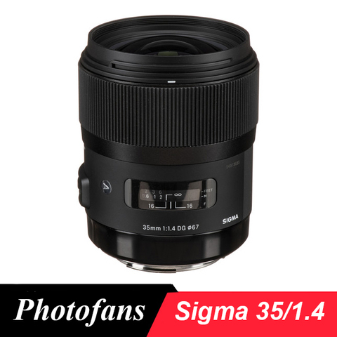 Sigma 35/1 4 Art lente para Nikon 35mm f/1,4 DG HSM ART lente para Nikon D7100 D7200 D500 D610 d700 D750 D800 D810 Df D4 D5 ► Foto 1/1