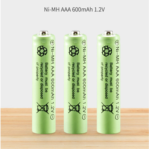 Pilas AAA de 1,2 v NI-MH, batería recargable nimh de 600mAh para coche de juguete de Control remoto eléctrico, coche de juguete RC ues ► Foto 1/4