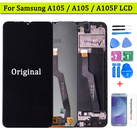 Pantalla lcd Original para Samsung galaxy A10 A105 MONTAJE DE digitalizador de pantalla táctil para Samsung A105/DS A105F A105FD A105A lcd ► Foto 1/6