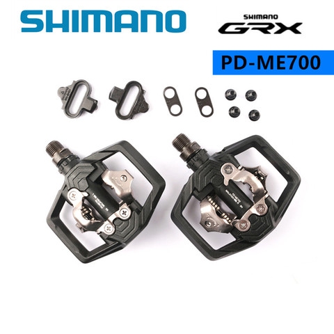 SHIMANO-Pedal estable para bicicleta de montaña, Pedal ajustable GRX PD ME700 SPD Trail para Enduro MTB, color negro con superficie ancha y 11 velocidades ► Foto 1/5