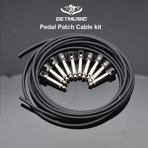 Diseño de 10 conexiones sin soldadura, Cable de guitarra DIY, kit de Cable de parche de Pedal de guitarra, tapón negro, Cable 3M ► Foto 1/5