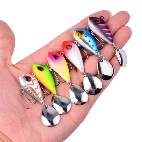 Señuelo de pesca de Metal Mini VIB con cuchara, 6g10g17g25g, 2cm, Pin Crankbait, aguja giratoria vibratoria, cebo que se hunde, 1 Uds. ► Foto 1/6