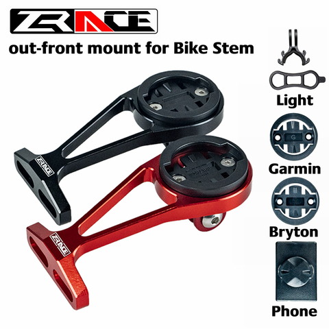 ZRACE-soporte de montaje frontal para bicicleta, compatible con iGPSPORT, Garmin, Bryton, GoPro, foco de teléfono móvil ► Foto 1/6