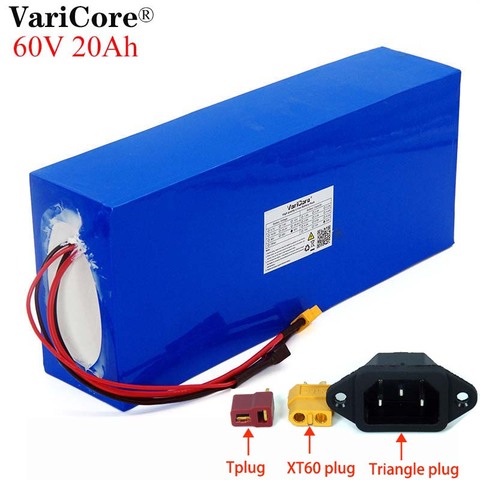 Varicore-Batería de bicicleta eléctrica, 60V, 20ah, 18650, batería de iones de litio, 20000mAh, kit de conversión de bicicleta, bafang, 1000w, BMS, protección de alta potencia ► Foto 1/6