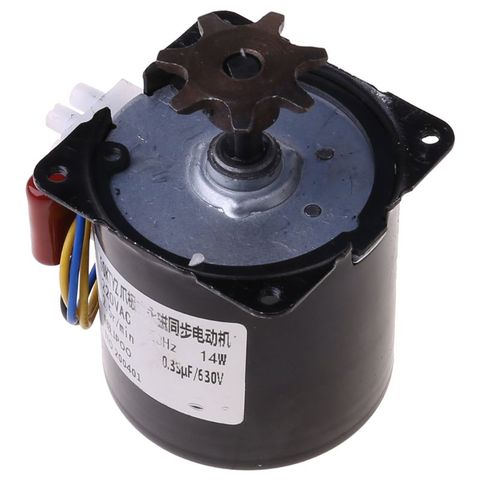 Motor de incubadora de huevos de CA de 220V, componentes de engranajes reversibles, 2.5r/min, productos de Control de temperatura, Hábitat ► Foto 1/6