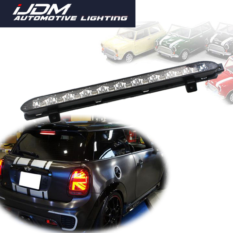 IJDM para MINI Cooper 2007-2014 R56 R57 R58 R60 y 2014/2015-F54 F55 F56 de montaje alto de freno luz de freno tercer 3rd de la luz de freno ► Foto 1/6