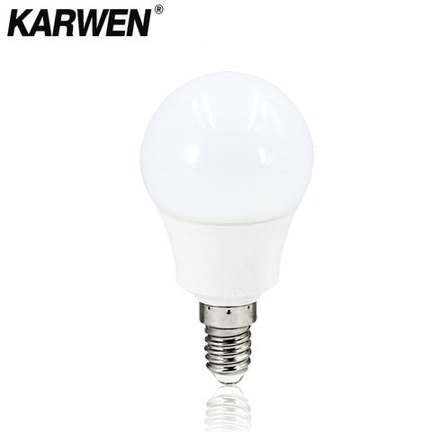 KARWEN Bombillas LED bombilla de la lámpara E27 AC220-240V ampolla 3 W 5 W 7 W 9 W 12 W 15 W 18 W Lampada LED luz fría/caliente blanco SMD2835 bombilla LED ► Foto 1/5