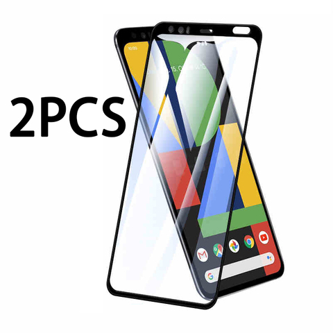 2 uds vidrio templado en Google para Google Pixel 4 3A 3 5 4A 2 XL protector de pantalla completa Pixel4 Pixel3 Pixel2 4xl 3xl 2xl película protectora ► Foto 1/6