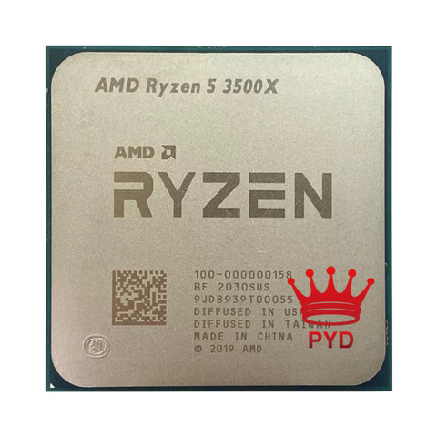 AMD-procesador de CPU Ryzen 5 3500X R5 3500X 3,6 GHz, seis núcleos, seis hilos, 7NM, 65W, L3 = 32M, 100-000000158, enchufe, AM4, sin ventilador ► Foto 1/1