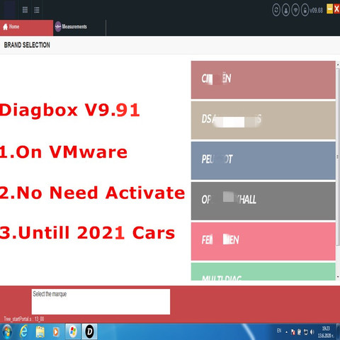 Diagbox más reciente V9.91 añadir coche hasta 2022 actualización para Lexia 3 PP2000 Diagbox V9.68 para Citroen/Peogeot/DS/Opel herramienta de diagnóstico ► Foto 1/6