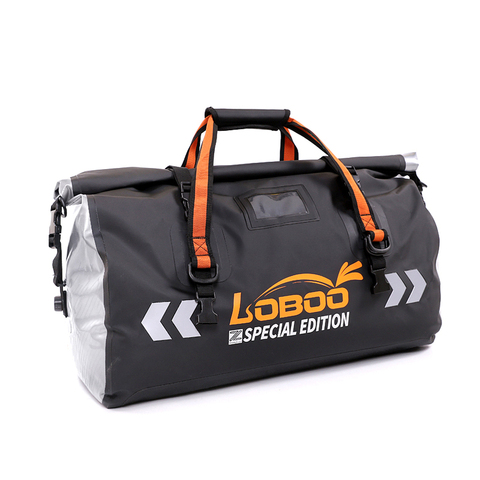 Bolsa trasera impermeable para motocicleta, bolsa de almacenamiento de 40L, 50L, 66L y 90L de capacidad, equipaje para senderismo, asiento de motocicleta ► Foto 1/6