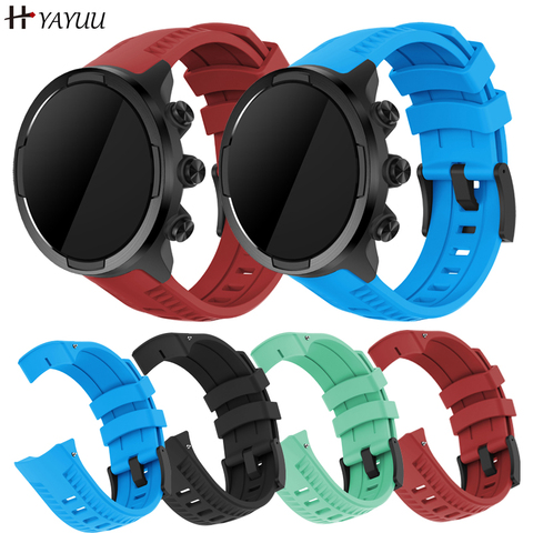 YAYUU-Correa de reloj de silicona para Suunto 9, pulsera deportiva espartana HR Baro, correa de recambio para relojes inteligentes ► Foto 1/6