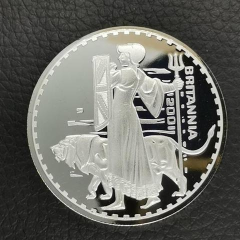 Medalla Conmemorativa de moneda para regalos artísticos de coleccionismo, medalla de Metal, chapado en moneda, diosa de la británico, 2001 ► Foto 1/6