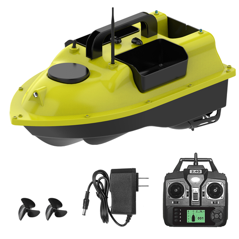 Barco de cebo de pesca D18B con GPS, 500m, Control remoto, automático, pantalla LCD, luz nocturna, 500M, cebo inteligente ► Foto 1/6