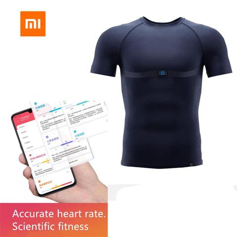 Camiseta deportiva Xiaomi Mijia Smart ADI ECG Monitor de Chip de frecuencia cardíaca fatiga análisis de profundidad lavable cómodo ► Foto 1/6