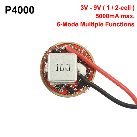 Placa de circuito de controlador Buck P4000, 20mm, 5A, 1 o 2 celdas, 3V-9V, 6 modos ► Foto 1/4