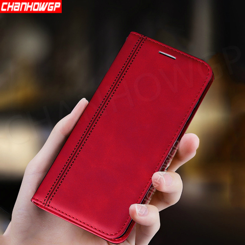 Funda de cuero para teléfono Honor 9A, carcasa tipo billetera para Huawei Honor 9X 9C 9S 8A 8X 8C 8S Honor 20 Pro 9 10i 10 Lite 7A 7C ► Foto 1/6