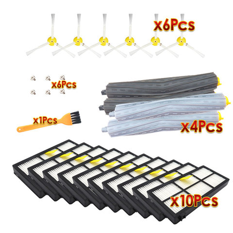 Accesorios para irobot roomba, 860, 865, 866, 870, 871, 980, 960, 966, 981, piezas de repuesto, cepillo ciclónico, filtro hepa ► Foto 1/1