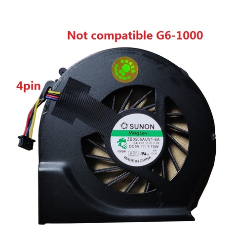 Ventilador de refrigeración para portátil para HP pabellón G4 G4-2000 G7 g7-2000 G6 G6-2000 683193-001 685477-001 FAR3300EPA ventilador y kipo 4 pines ► Foto 1/2