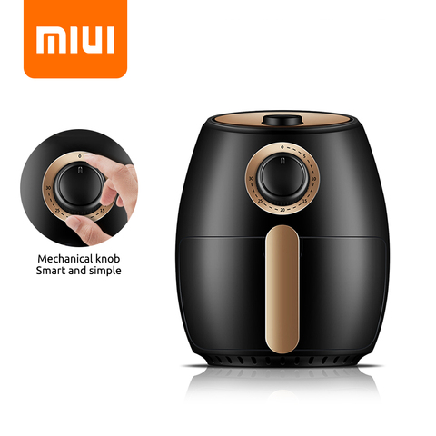 MIUI-freidora de aire inteligente Turbostar sin aceite para el hogar, freidora profunda de 2L, Metal laminado en frío, moldeado desechable, Rock, sólida y clásica ► Foto 1/6