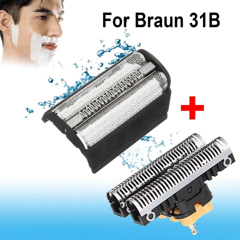 Lámina de repuesto 31B + marco para BRAUN Razor series 3, 310, 5000/6000, 5724, 5735, 5736, 5738, 5739, 5770, 5771, 5773, 380, 5520 ► Foto 1/4